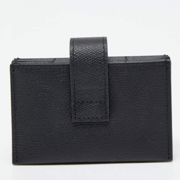 مملوكة مسبقًا Dior Black Leather 30 Montaigne 5 Pockets Card Holder