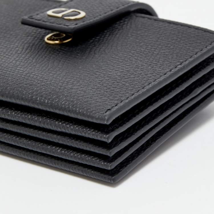 مملوكة مسبقًا Dior Black Leather 30 Montaigne 5 Pockets Card Holder