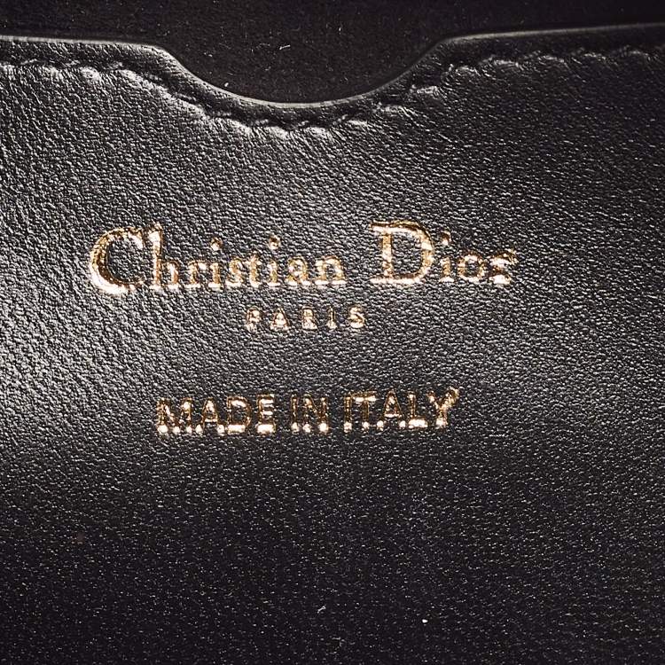 Pre Owned Dior Black Cannage Leather Small Vibe Hobo