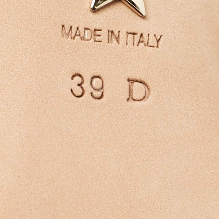 Pre Owned Dior Black Patent Leather La Parisienne Caged Pumps Size 39