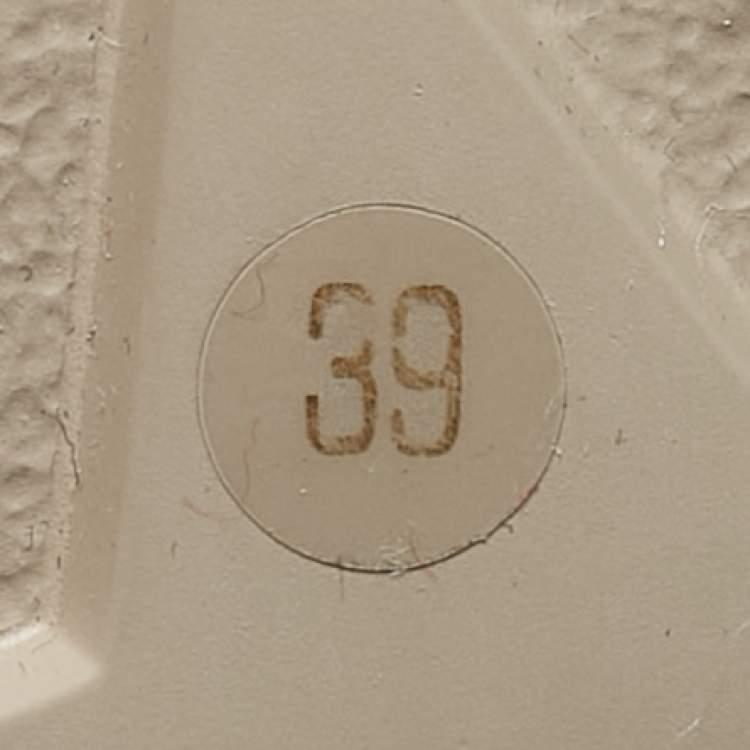 Pre Owned Dior Grey Leather Abbesse Flat Sandals Size 39