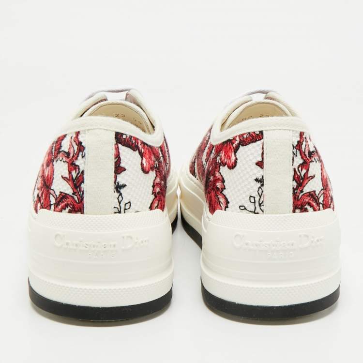 Pre Owned Dior Multicolor  Oblique Canvas Walk'n'Dior Low Top Sneakers Size 39