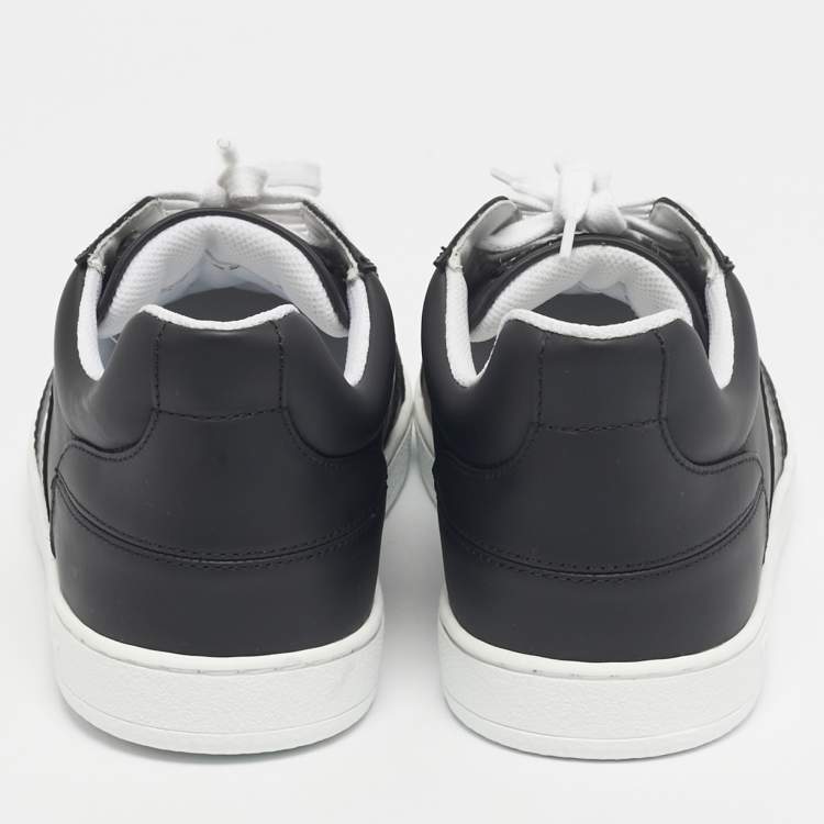 Pre Owned Dior Black Leather D-star Lace Up Sneakers Size 39.5