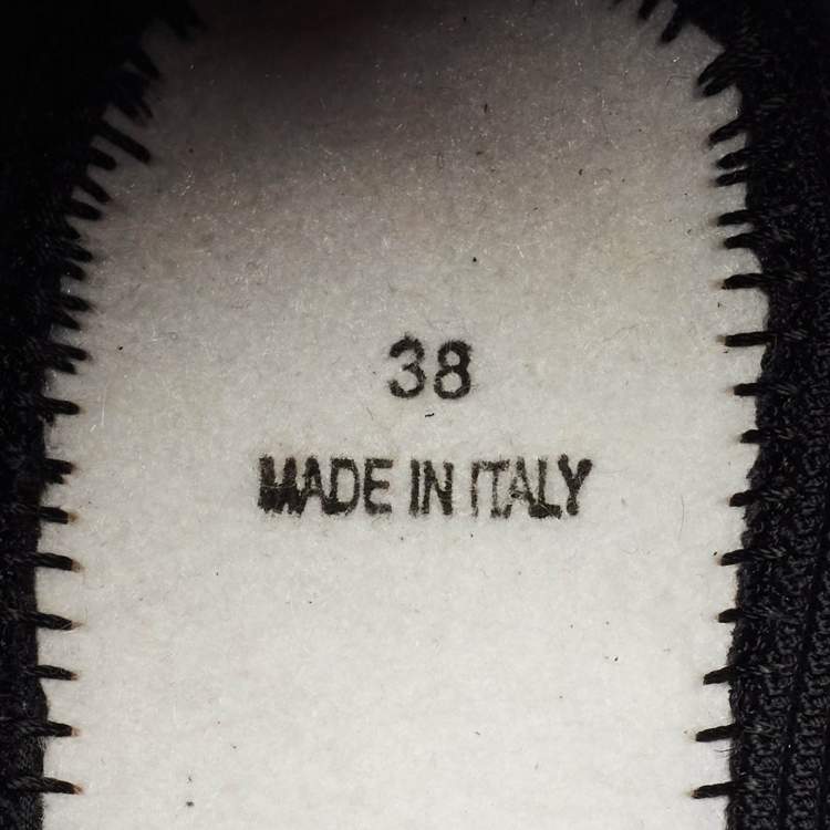 Pre Owned Dior Black Mesh Embellished Fusion Sneakers Size 38