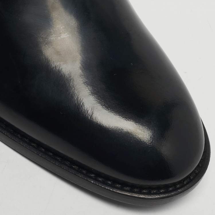 Pre Owned Dior Size 36 Black Leather Derby