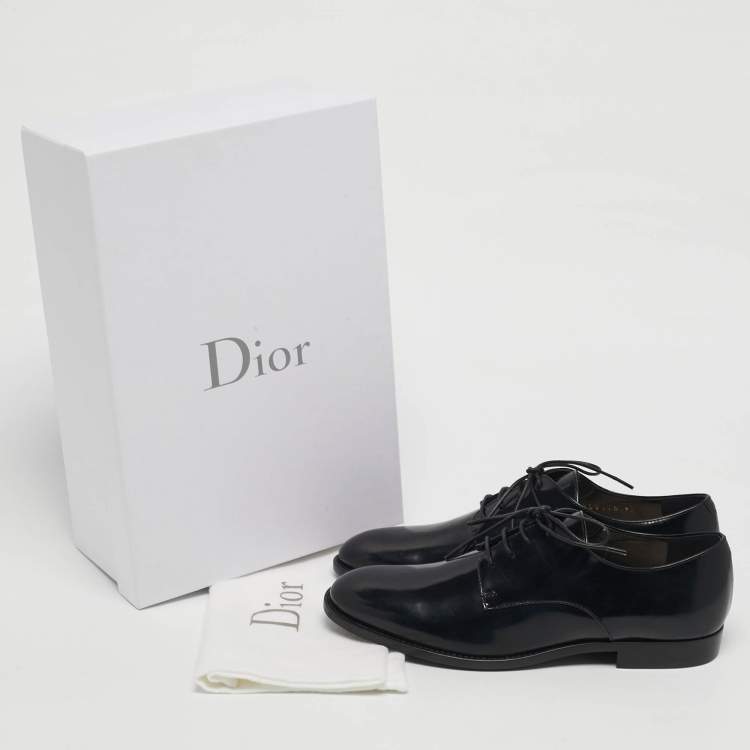 Pre Owned Dior Size 36 Black Leather Derby