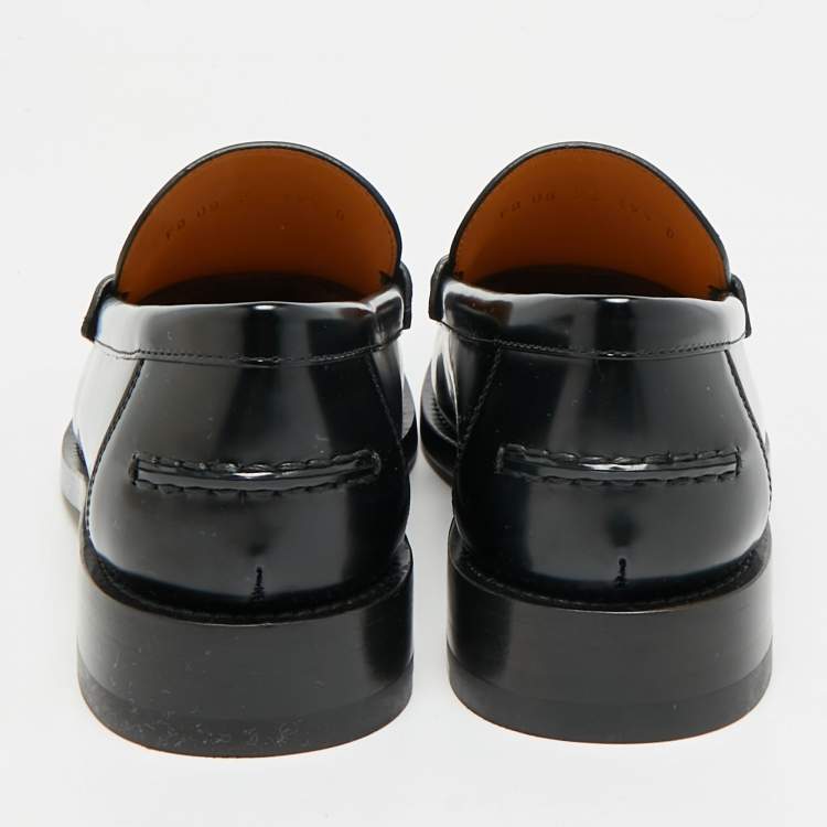 مملوكة مسبقًا Dior Forever Dior Size 39.5 Black Leather Loafers
