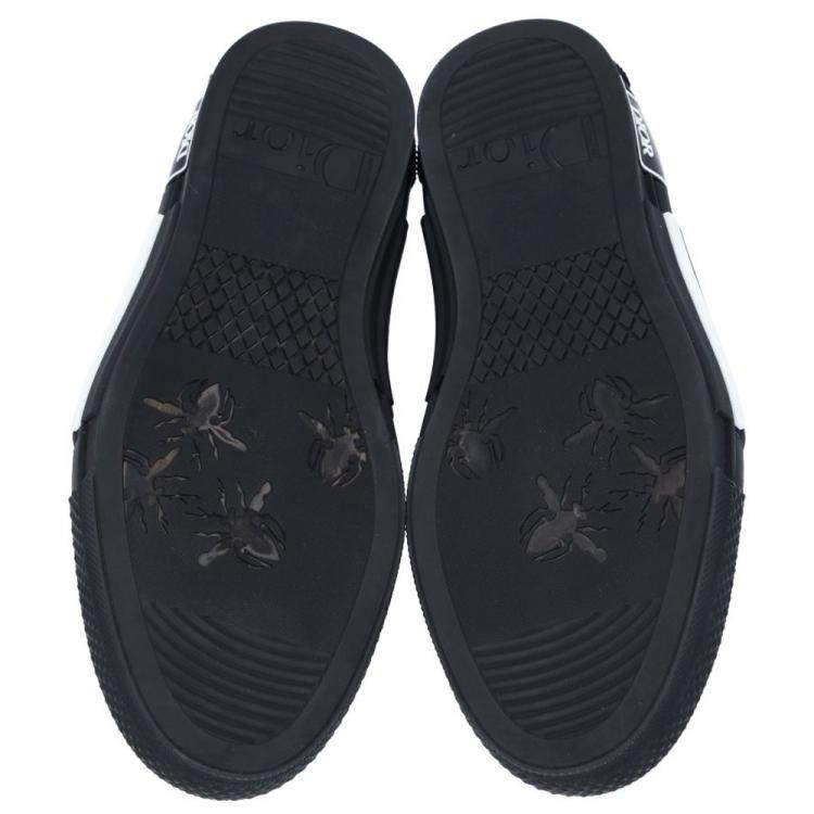 Pre Owned Dior Black Oblique Canvas B23 Low top Sneakers Size EU 37