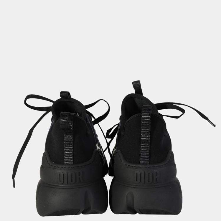 Pre Owned Dior Wmns Black Technical Fabric D-Connect Sneaker Size EU 39