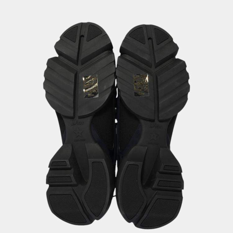 Pre Owned Dior Black Technical Fabric D-Connect Sneaker Size EU 39.5