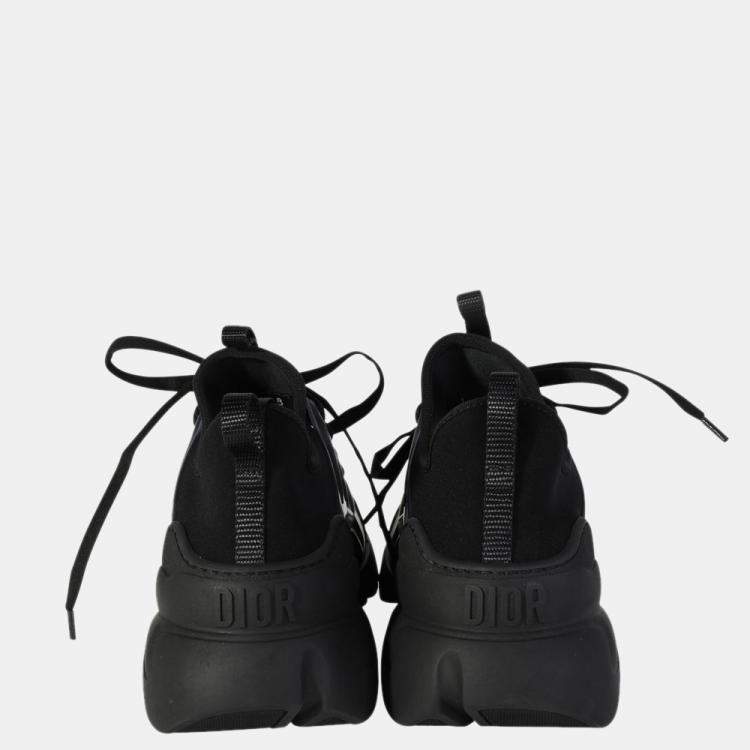 Pre Owned Dior Black Technical Fabric D-Connect Sneaker Size EU 38