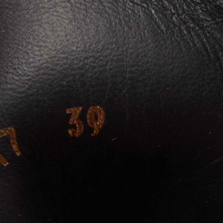 Pre Owned Dior Black Leather Wildior Boots Size 39