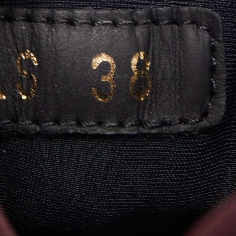 Pre Owned Dior Burgundy PVC and Fabric D-Connect  Sneakers Size 38