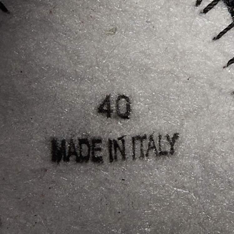 Pre Owned Dior Black Embellished Fabric and Mesh Fusion Sneakers Size 40