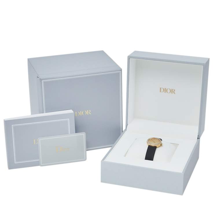 Pre Owned Dior Mother of Pearl 18K Yellow Gold Diamonds La D De Dior CD047150A001 Women's Wristwatch 25 mm