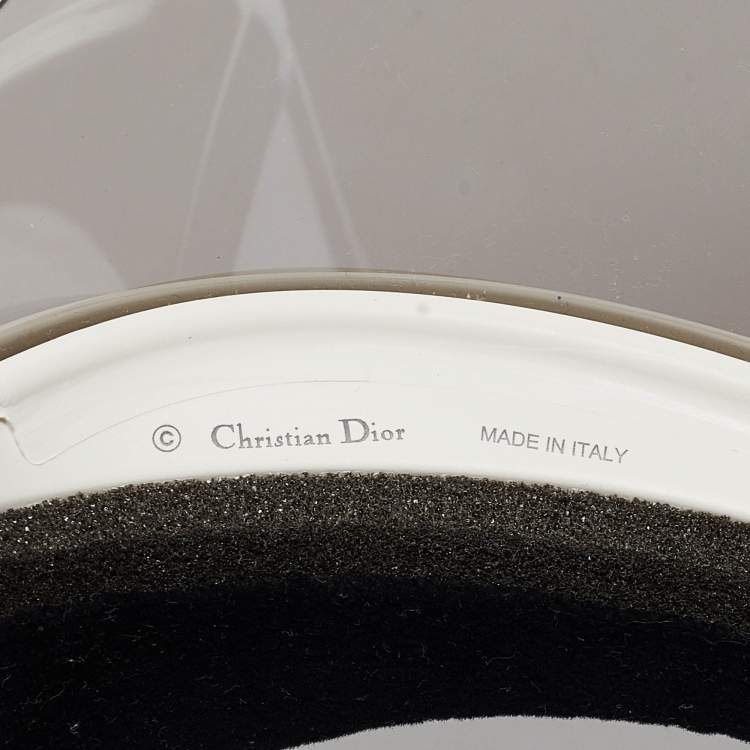Pre Owned Christian Dior Transparent DiorClub1 Sun Visor
