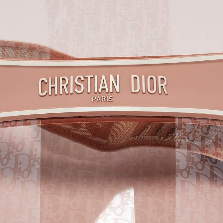 Pre Owned Christian Dior Pink Fiber DiorClub V1U Visor
