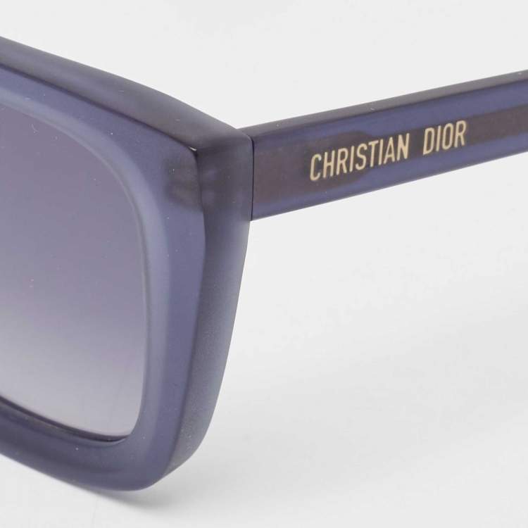 Pre Owned Dior Blue Gradient Dior Midnight S1L Square Sunglasses
