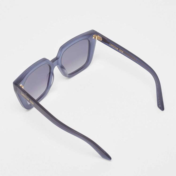 Pre Owned Dior Blue Gradient Dior Midnight S1L Square Sunglasses