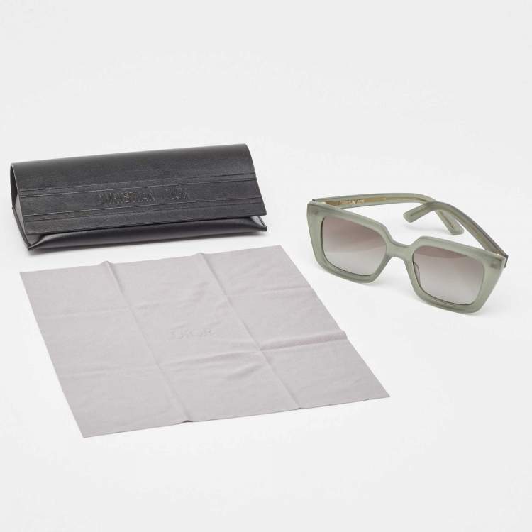 Pre Owned Dior Green/Grey Gradient DiorMidnight S1L Square Sunglasses