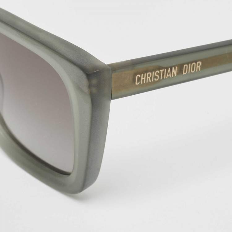 Pre Owned Dior Green/Grey Gradient DiorMidnight S1L Square Sunglasses