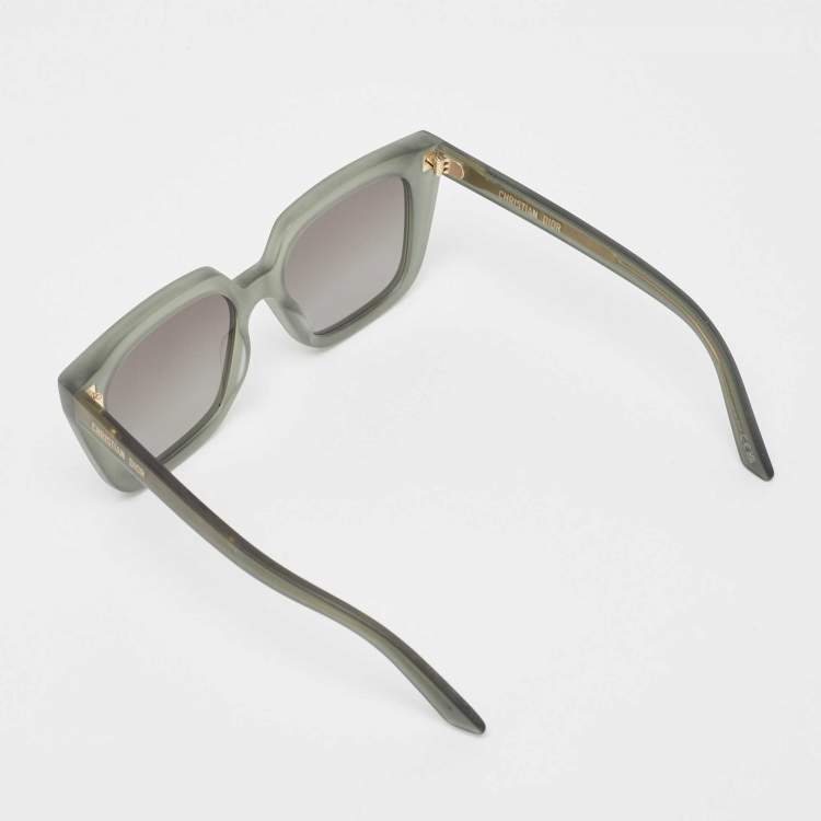 Pre Owned Dior Green/Grey Gradient DiorMidnight S1L Square Sunglasses