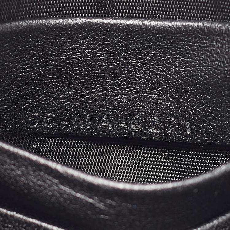 Pre Owned Dior Black Cannage Leather Lady Dior Call'in Dior Phone Holder with Chain