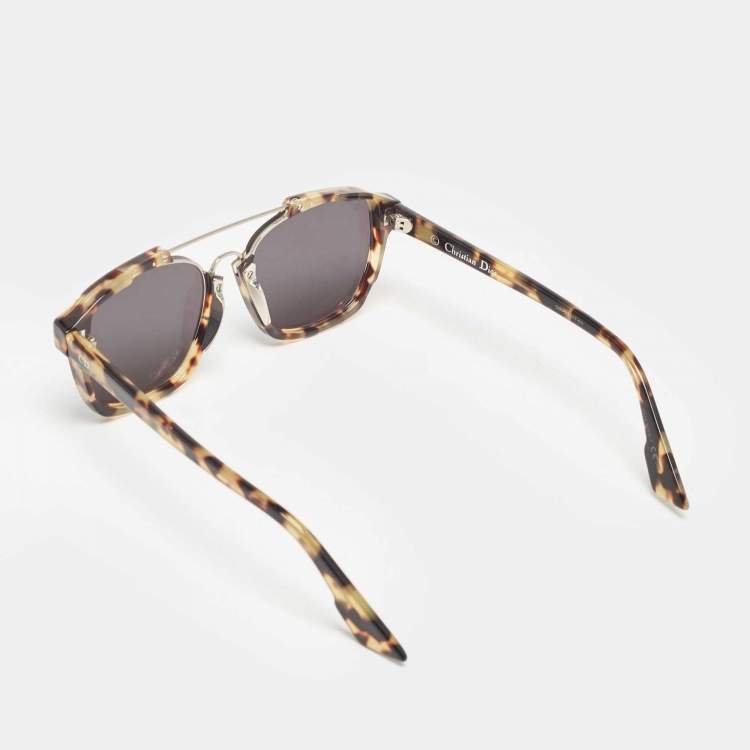 Pre Owned Dior Tortoise/Green Abstract Mirror Aviators Sunglasses 