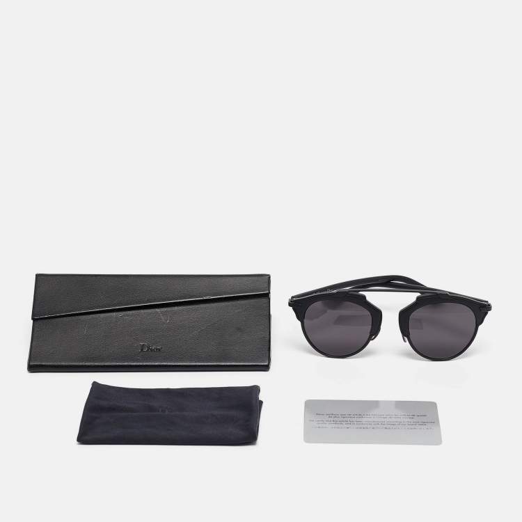 Pre Owned Dior Matt Black RLSLY  DiorSoReal Aviator Sunglasses