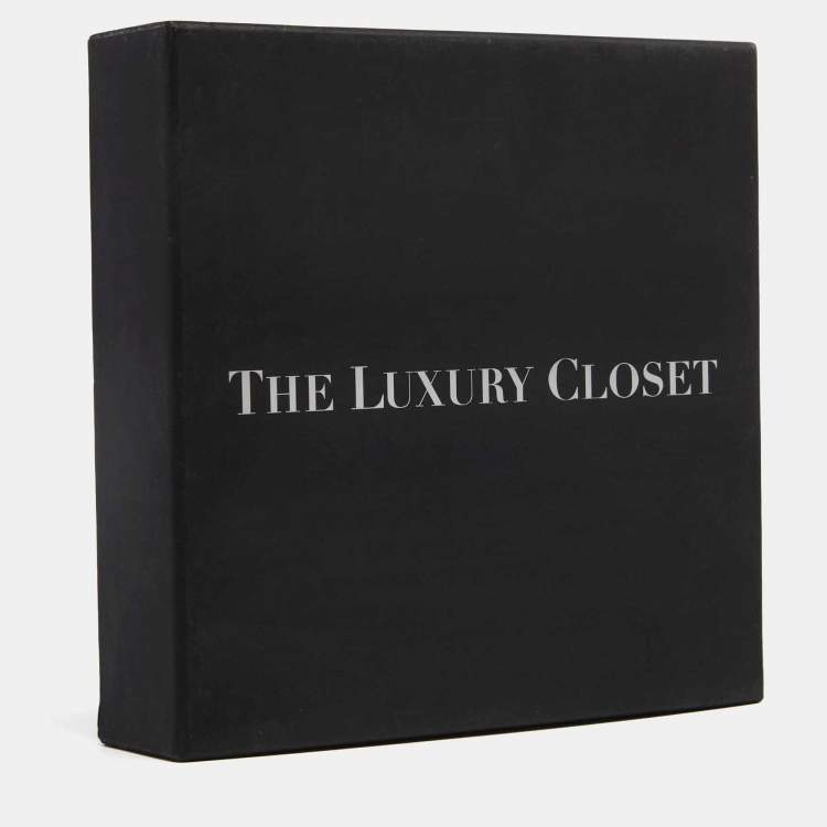 Pre Owned Dior CD Crystals Gold Tone Necklace