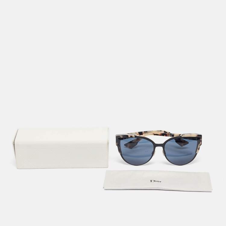 Pre Owned Dior Blue P7JKU Wildly Cat Eye Sunglasses