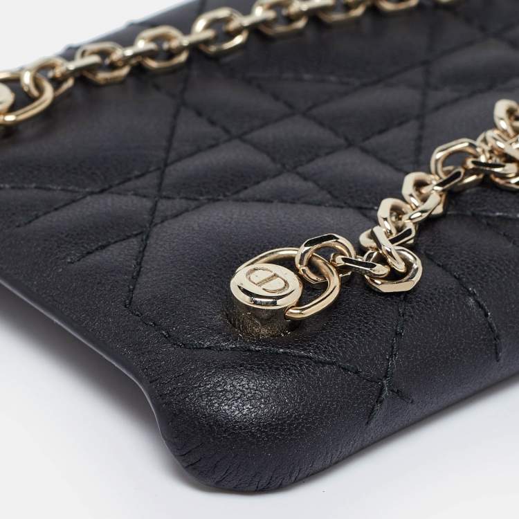 Pre Owned Dior Black Cannage Quilted Leather iPhone 11 Pro Max Case