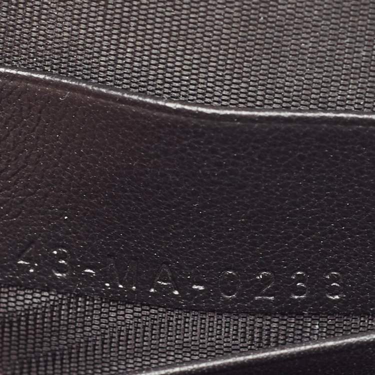 Pre Owned Dior Black Cannage Patent Leather Call'in Chain Phone Holder 