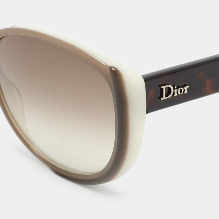 Pre Owned Dior Cream/Brown T6WSL SUMMERSET 1 Sunglasses