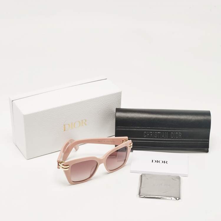 Pre Owned Dior Pink CDior S1I Cat Eye Sunglasses