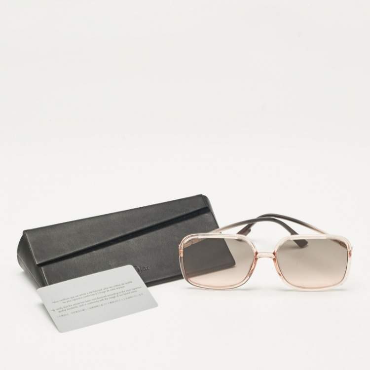 Pre Owned Christian Dior DiorSoStellaire1 Brown Gradient 1N5FF Oversized Sunglasses