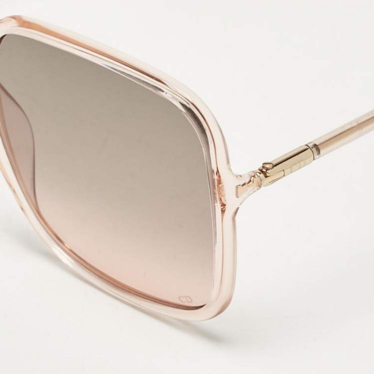 Pre Owned Christian Dior DiorSoStellaire1 Brown Gradient 1N5FF Oversized Sunglasses