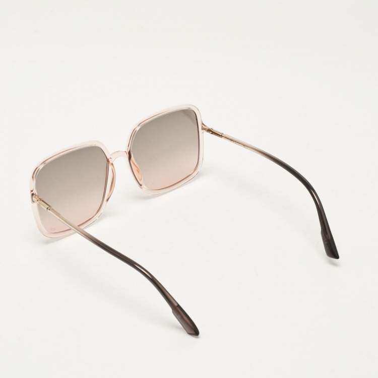 Pre Owned Christian Dior DiorSoStellaire1 Brown Gradient 1N5FF Oversized Sunglasses