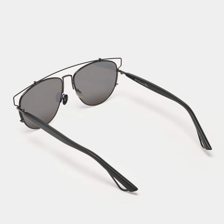 Pre Owned Dior Black Dior Technologies Aviator Sunglasses