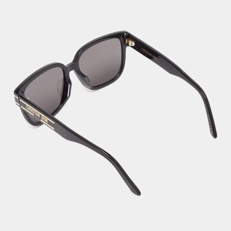 Pre Owned Dior Black Acetate DiorSignature Square Sunglasses