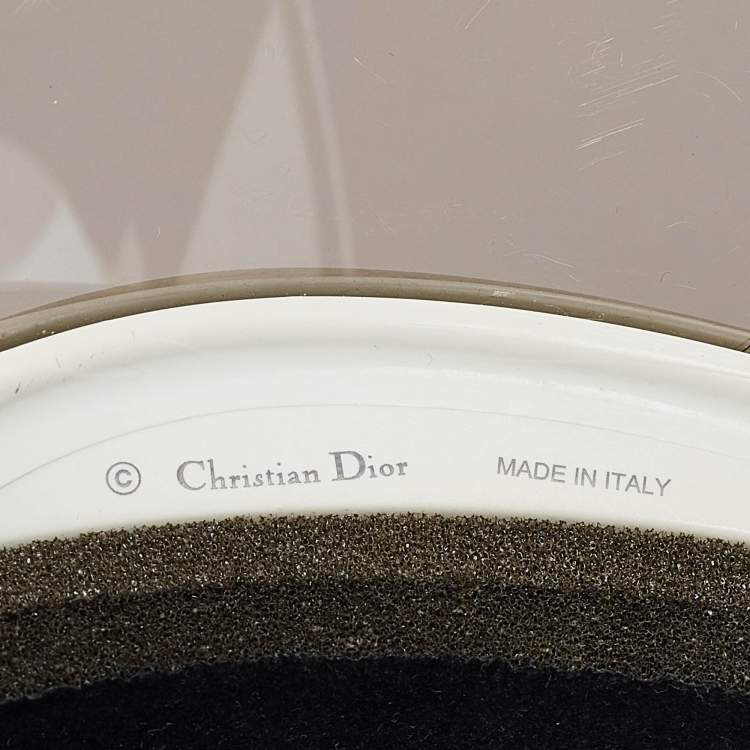 Pre Owned Christian Dior Grey DiorClub1 Sun Visor