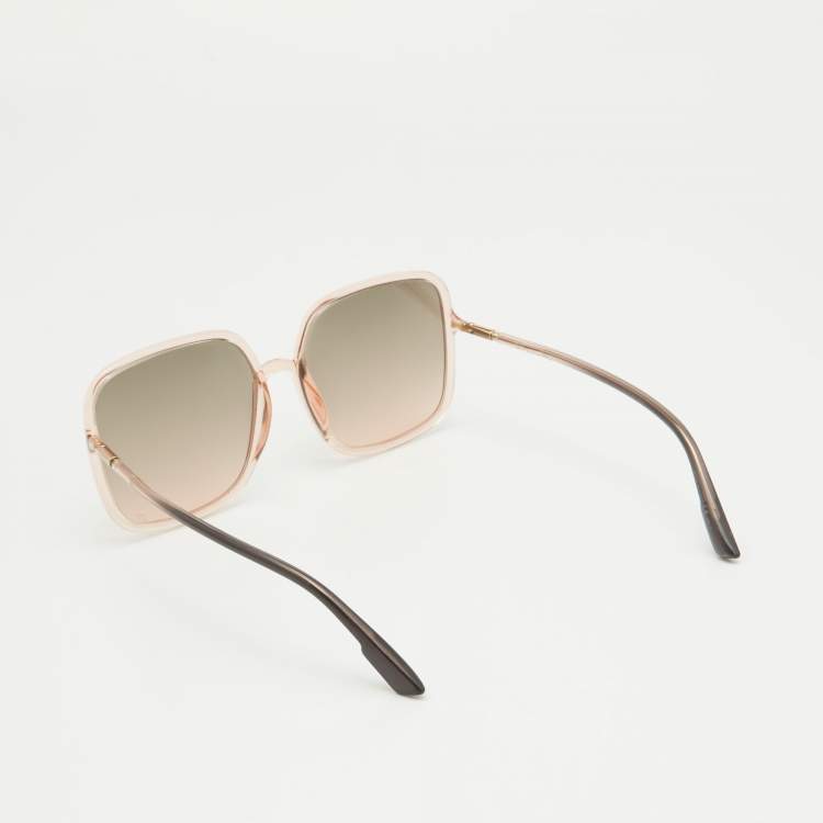 Pre Owned Dior Pink/Grey Gradient DiorSoStellaire1 Square Sunglasses