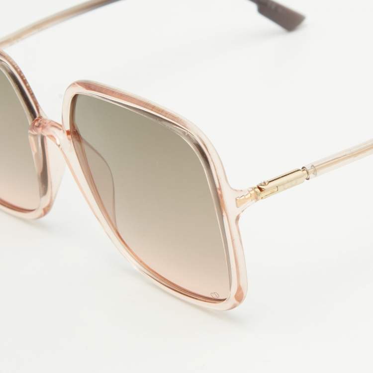 Pre Owned Dior Pink/Grey Gradient DiorSoStellaire1 Square Sunglasses
