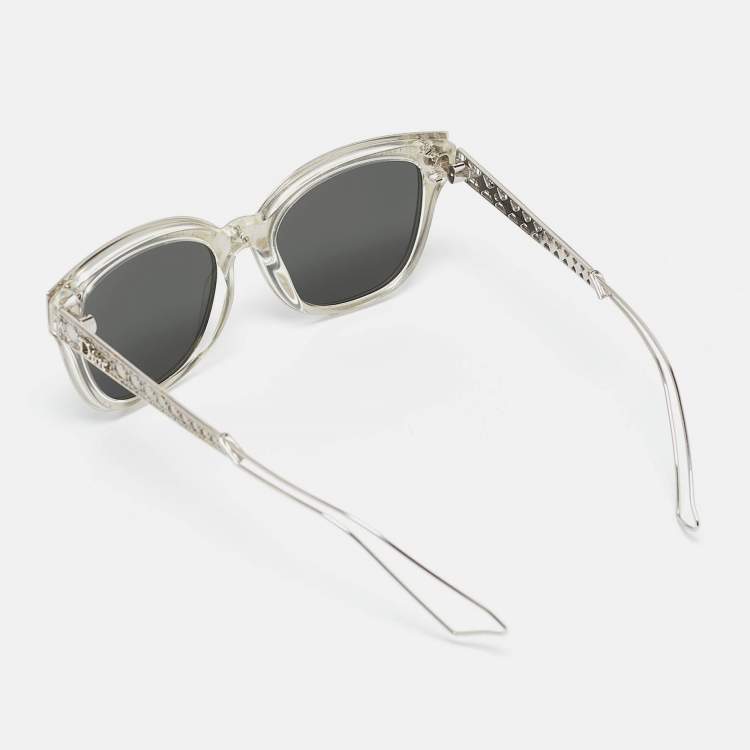 Pre Owned Dior Silver Mirrored TGUDC Diorama 1 Wayfarer Sunglasses