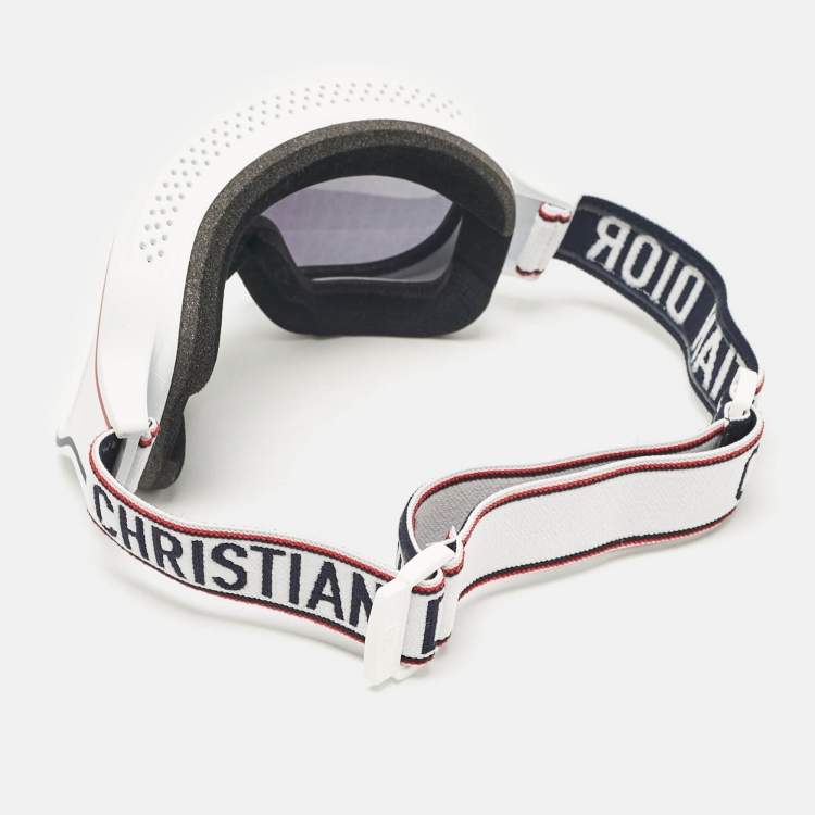 Pre Owned Dior White/Black Dior M11 Ski Goggles