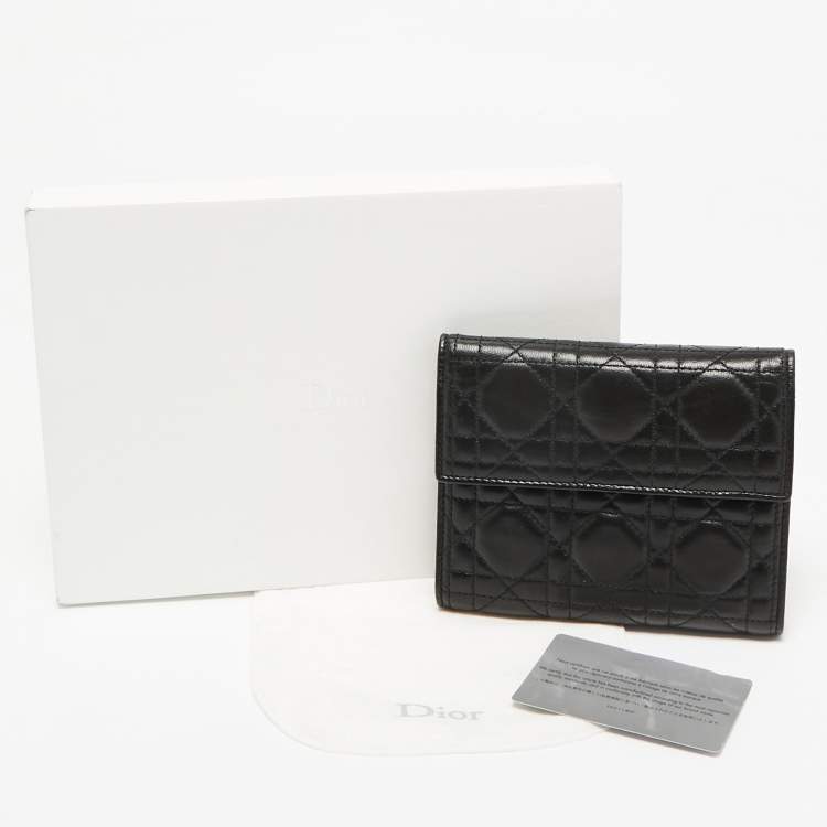 Pre Owned Dior Black Cannage Leather Ring Agenda Cover