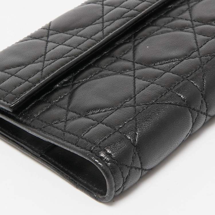 Pre Owned Dior Black Cannage Leather Ring Agenda Cover