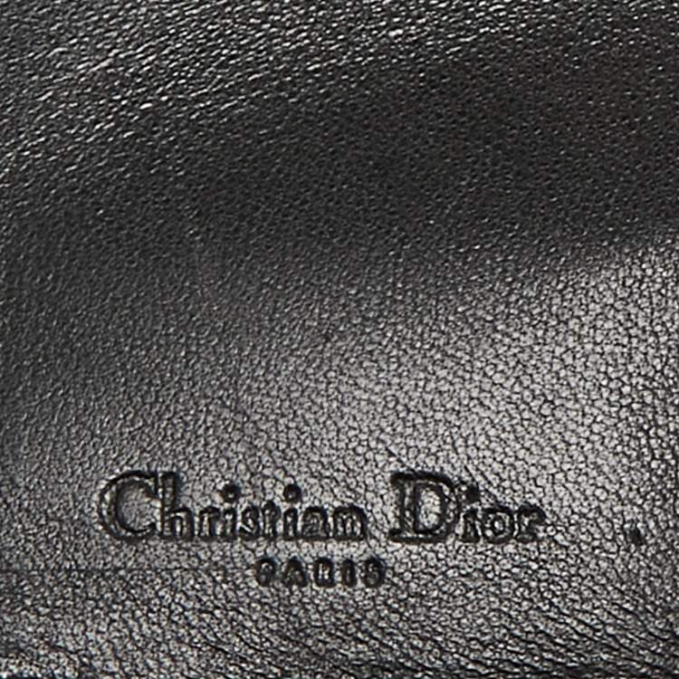 Pre Owned Dior Black Cannage Leather Ring Agenda Cover