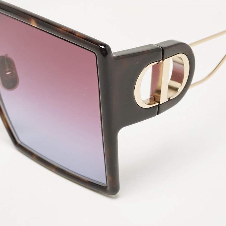 Pre Owned Dior Black Gradient 30 Montaigne SU Oversized Sunglasses