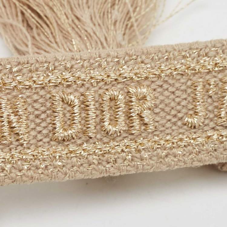 Pre Owned Dior J'Adior Woven Fabric Friendship Bracelet